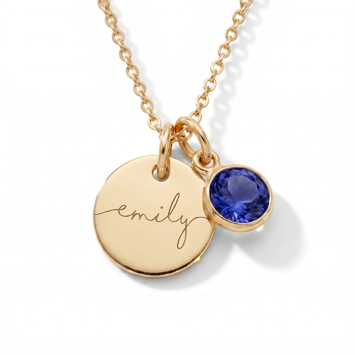 Collar con Nombre y Piedra de Nacimiento