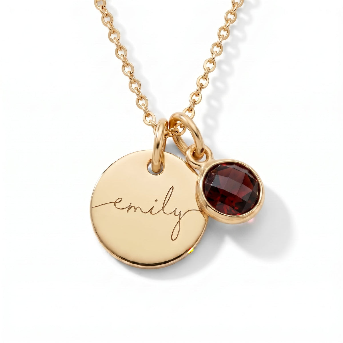 Collar con Nombre y Piedra de Nacimiento