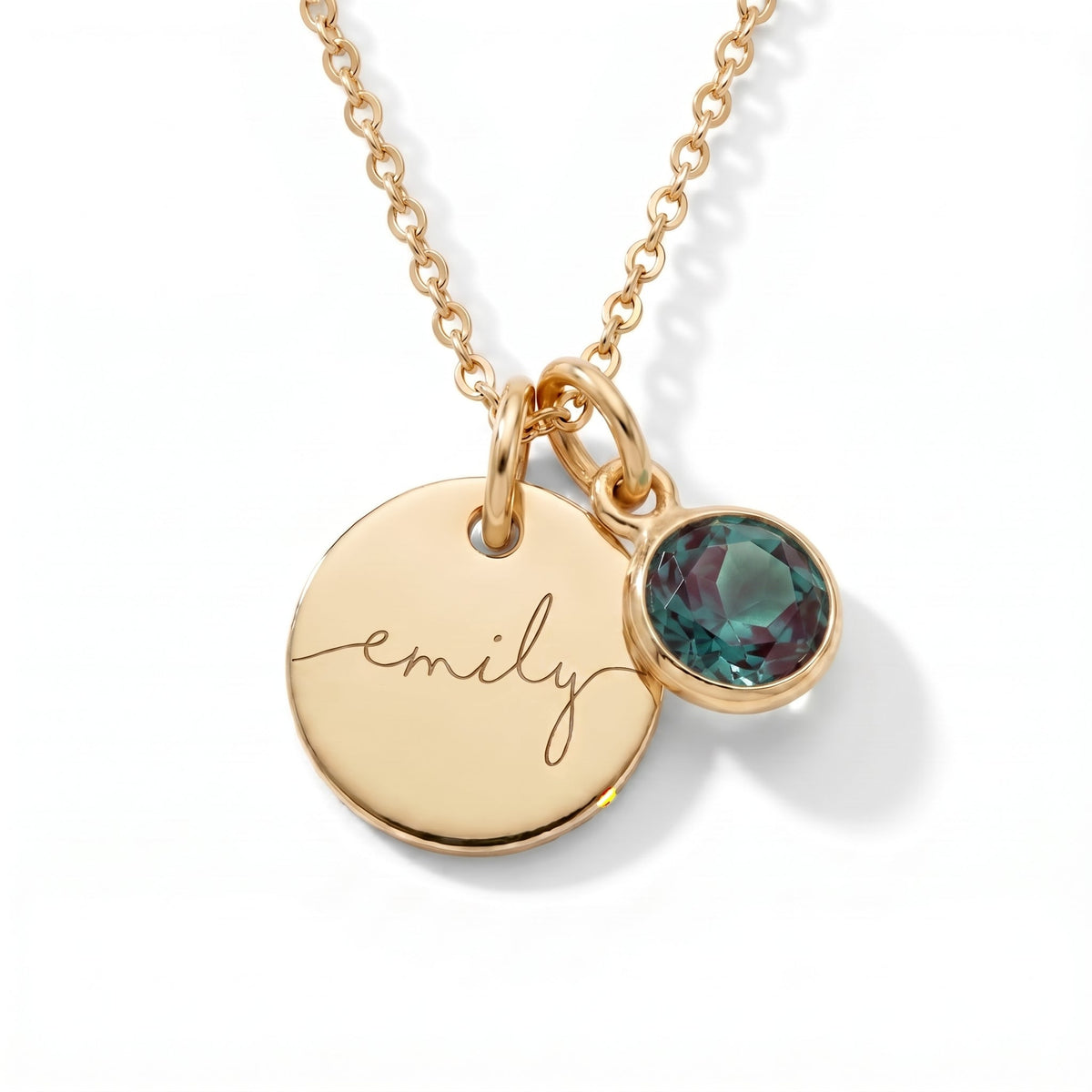 Collar con Nombre y Piedra de Nacimiento