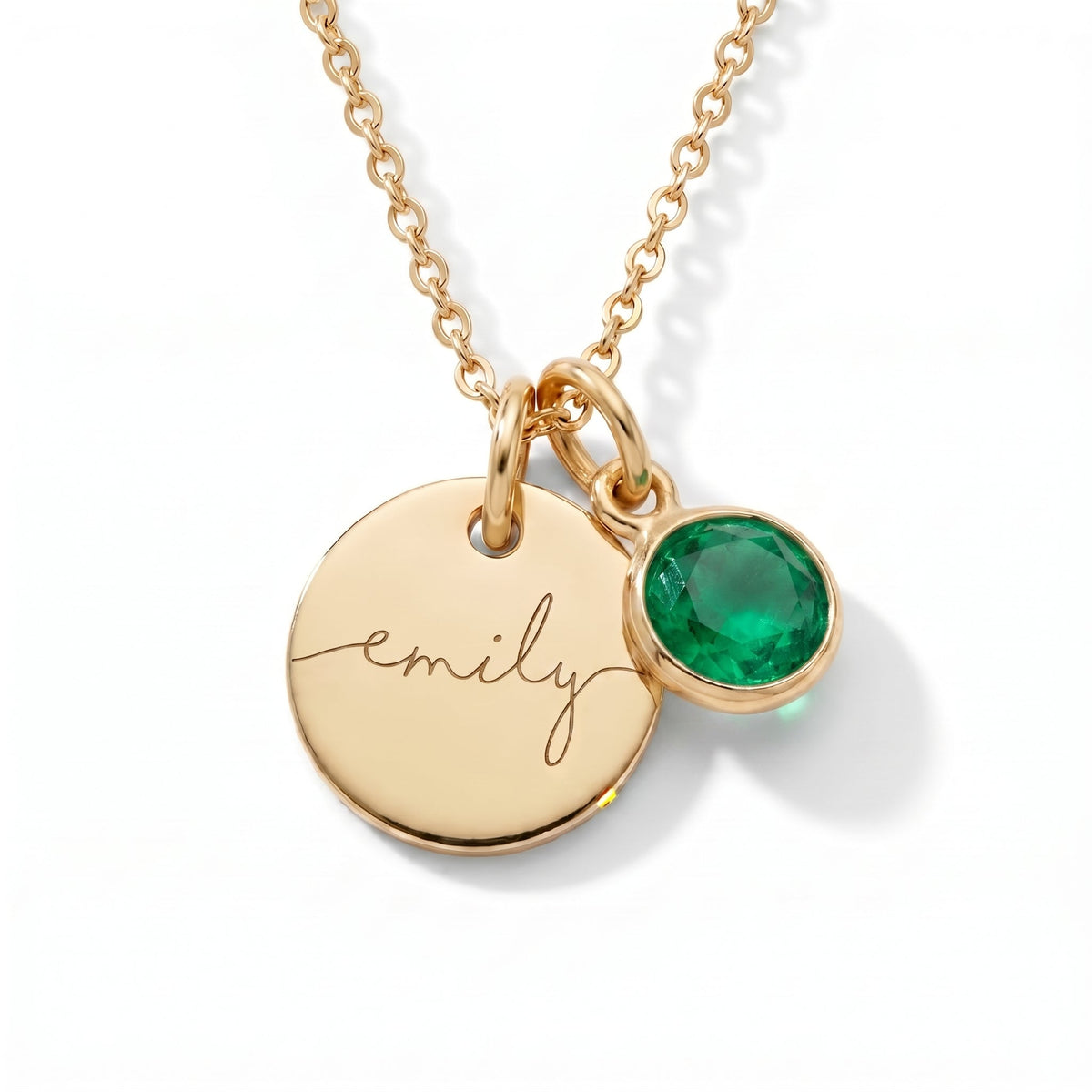 Collar con Nombre y Piedra de Nacimiento