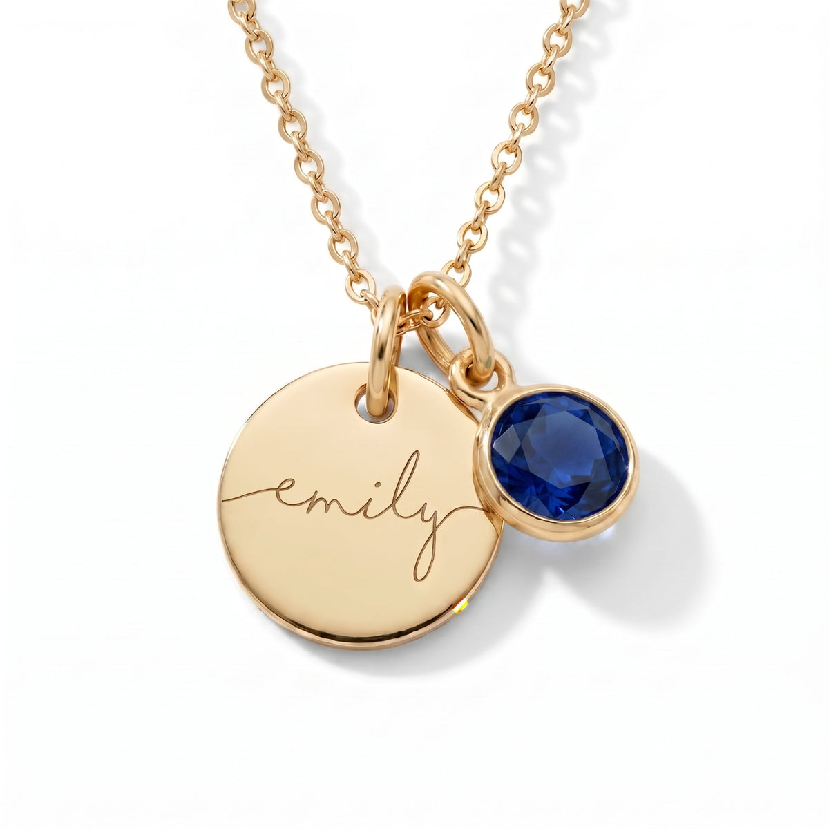 Collar con Nombre y Piedra de Nacimiento