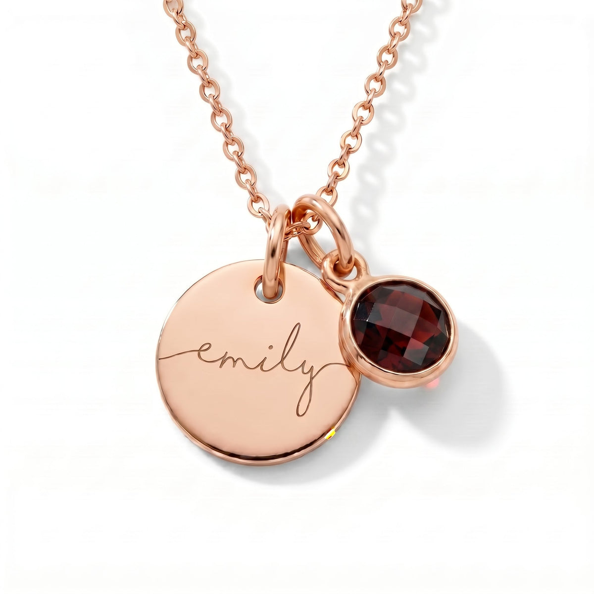 Collar con Nombre y Piedra de Nacimiento