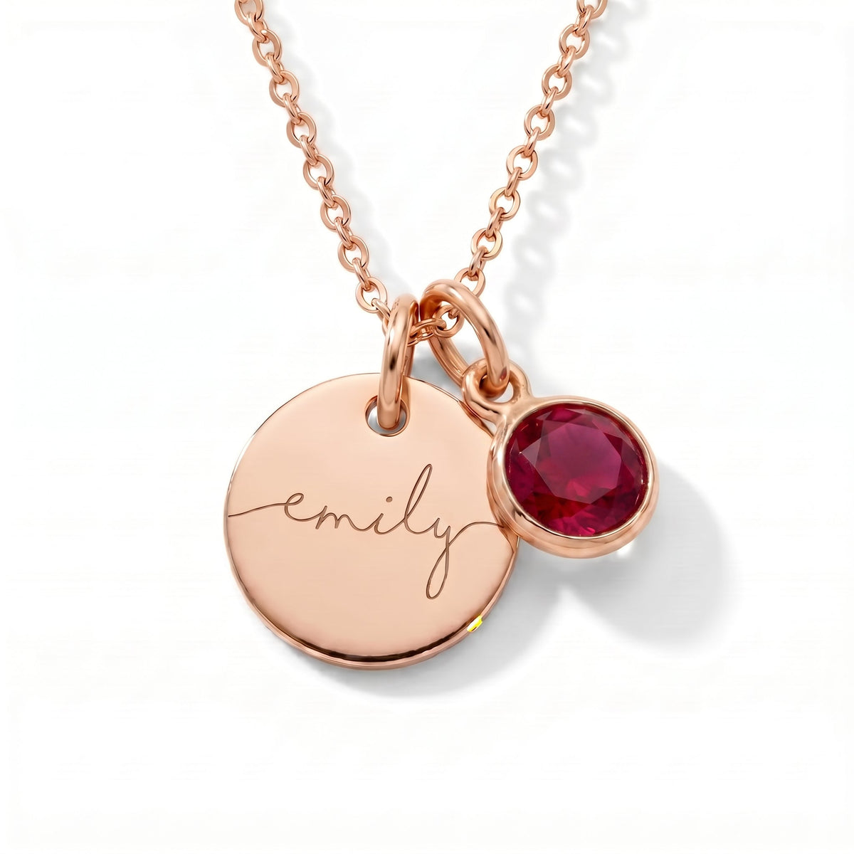 Collar con Nombre y Piedra de Nacimiento