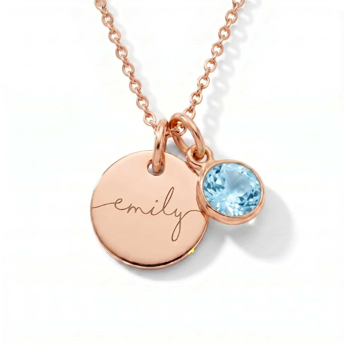Collar con Nombre y Piedra de Nacimiento