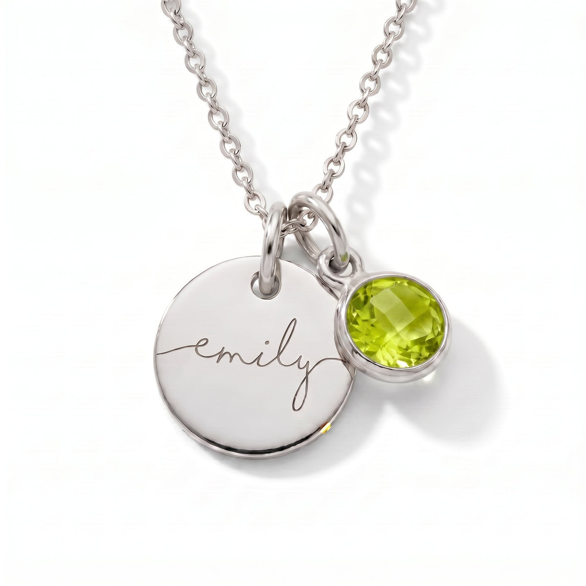 Collar con Nombre y Piedra de Nacimiento