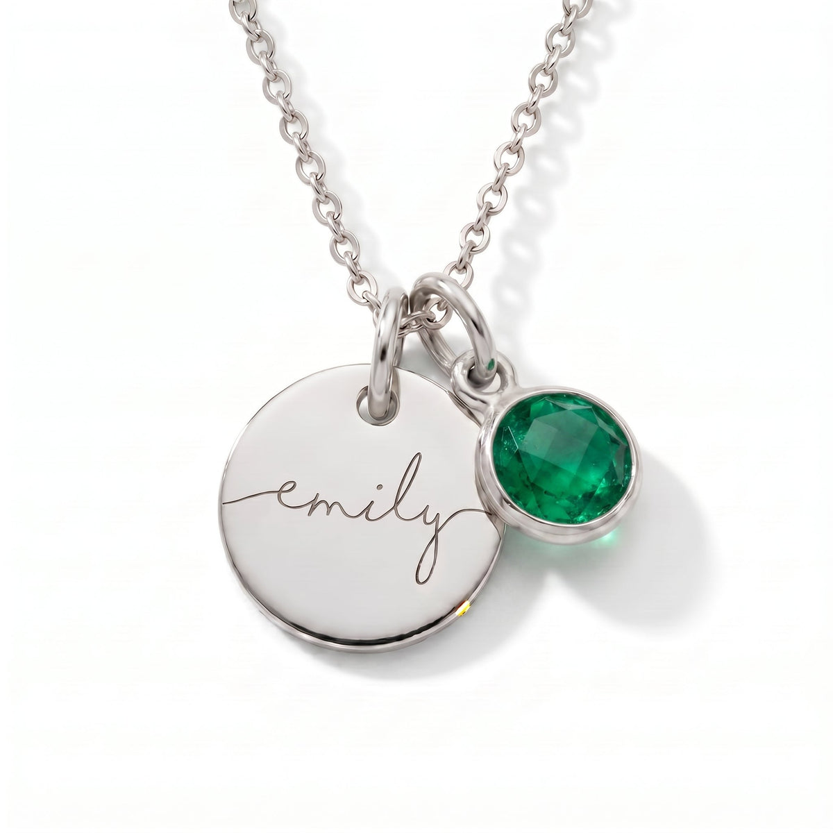 Collar con Nombre y Piedra de Nacimiento