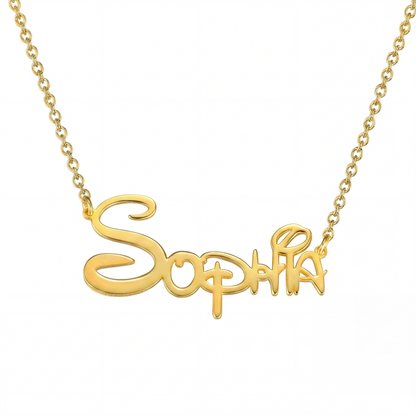 Collar con Nombre Estilo Princesa