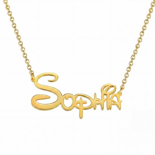 Collar con Nombre Estilo Princesa