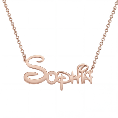 Collar con Nombre Estilo Princesa