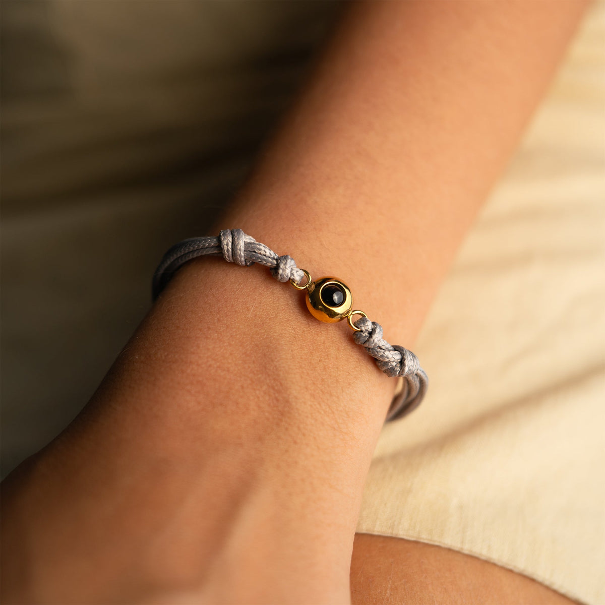 Pulsera de Foto con Nudo Marinero