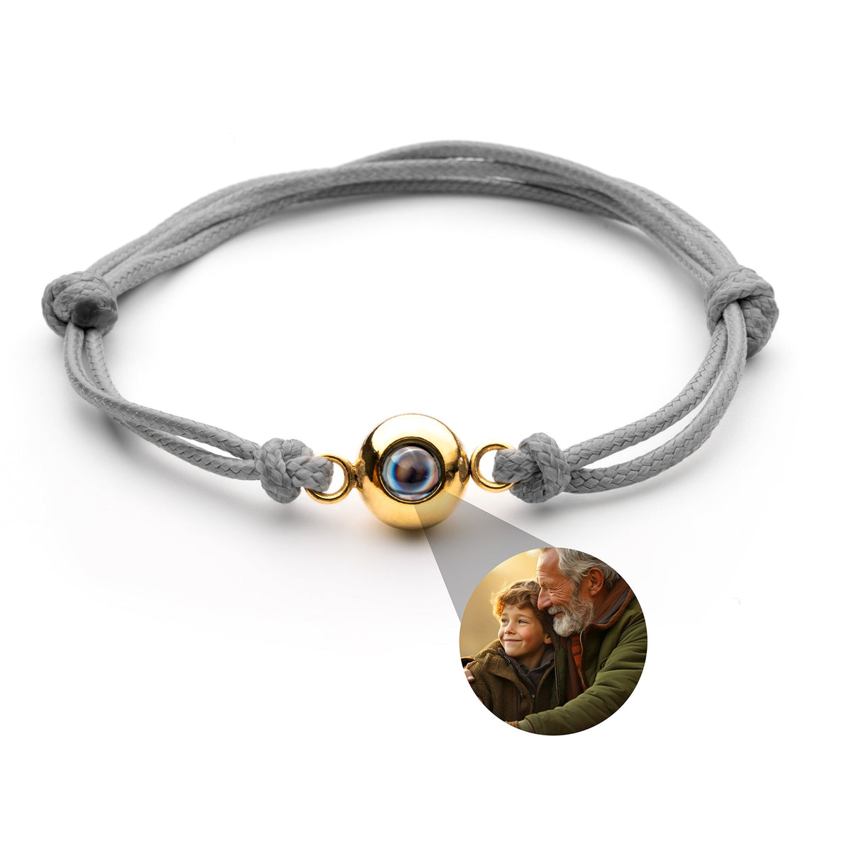 Pulsera de Foto con Nudo Marinero