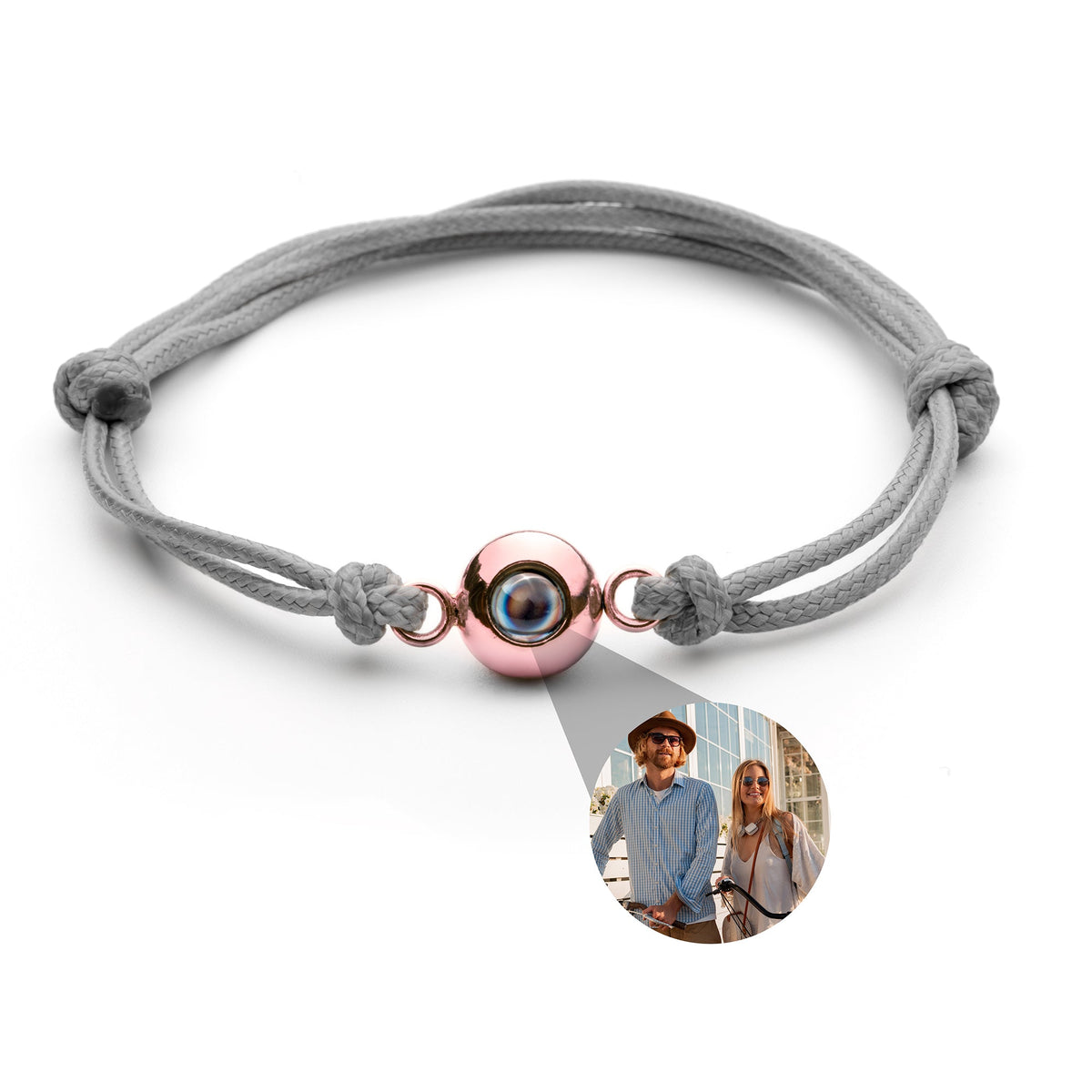 Pulsera de Foto con Nudo Marinero