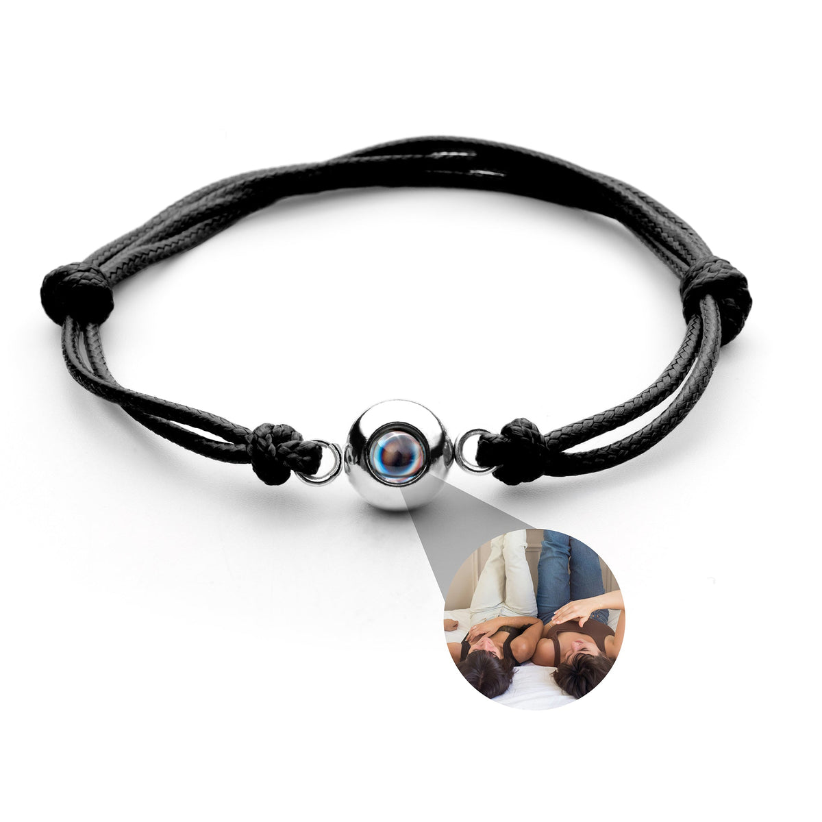 Pulsera de Foto con Nudo Marinero