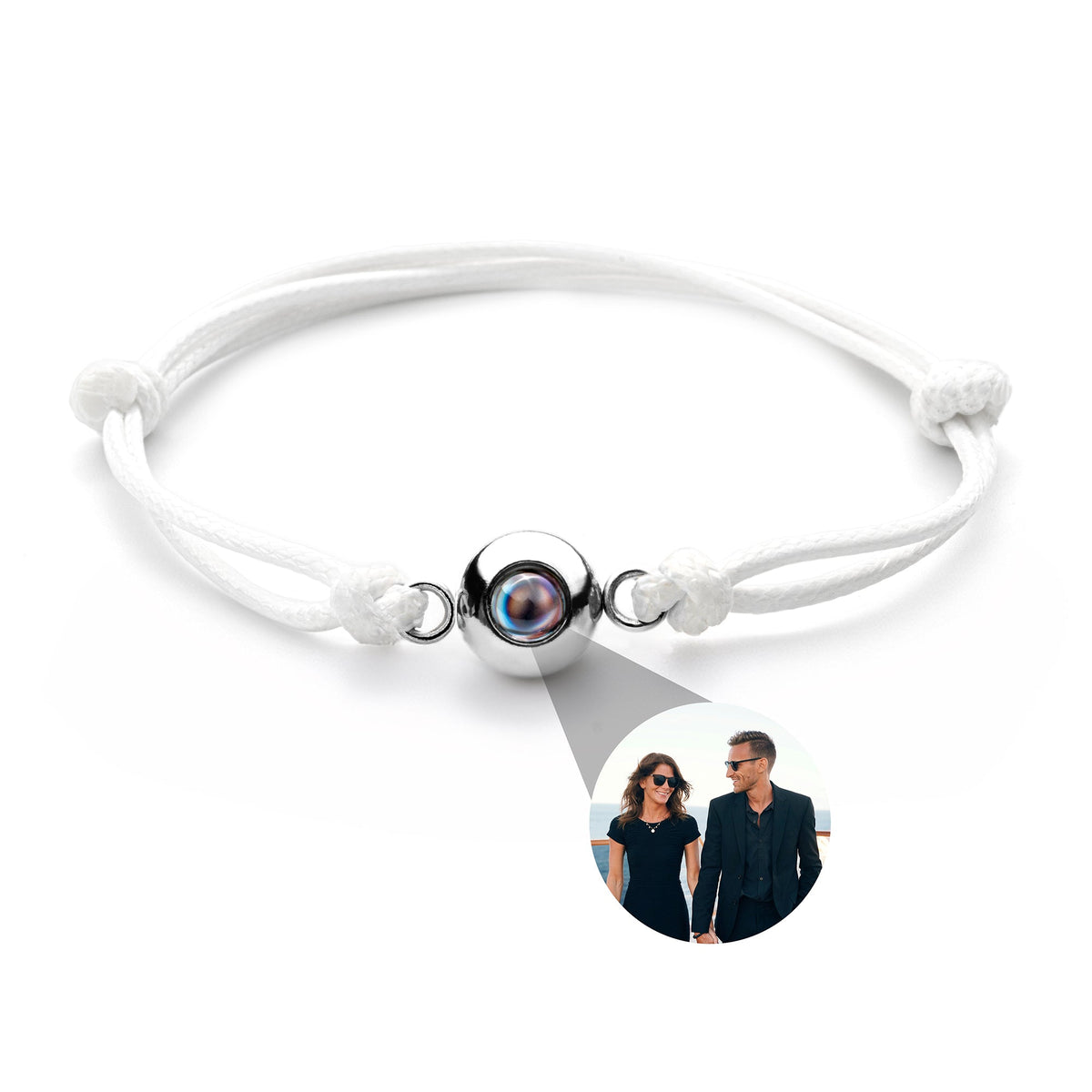 Pulsera de Foto con Nudo Marinero